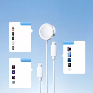 Joyroom S-IW007 3-in-1 magnetinis įkrovimo kabelis USB-A - Lightning 1.2m - baltas