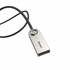 AUX Bluetooth laisvų rankų imtuvas Baseus BA01 juodas CABA01-01