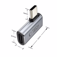 Tech-Protect Ultraboost AA01 USB-C kampinis adapteris - pilkas