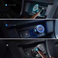 Automobilinis įkroviklis Joyroom "JR-CCN02" juodas 70W (2xPD / with LED Lighting)