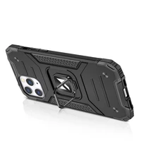 Wozinsky Ring Armor Case stovas tvirtas apsauginis dėklas iPhone 13 Pro Max sidabrinis