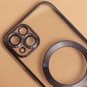 Color Chrome Magnetinis dėklas telefonui iPhone 12 6,1" juodas