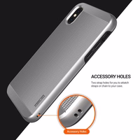 Obliq Slim Meta - dėklas iPhone Xs / X (Satin sidabrinis)