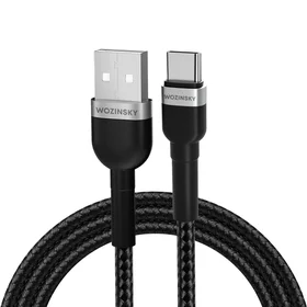 Wozinsky WNBAC2 USB-A / USB-C kabelis 2.4A 2m - juodas