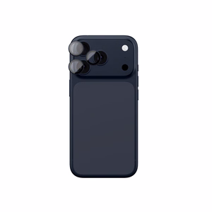 AmazingThing Objektyvo Stiklas iPhone 17 Pro / Pro Max su Mėlynu Aliuminio Rėmu