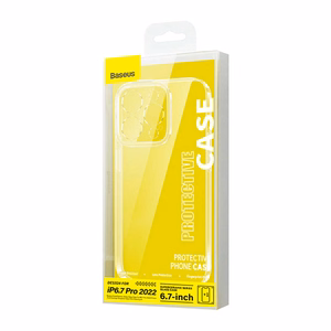 Baseus SuperCeramic skaidrus stiklo dėklas ir apsauginio stiklo rinkinys iPhone 14 Plus