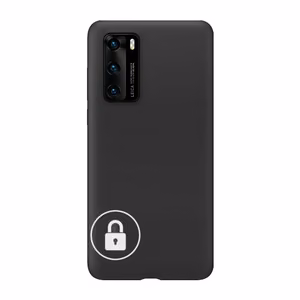 Telefono dėklas Silicone Cover skirtas Huawei P40 Pro / juodas / pakuotėje