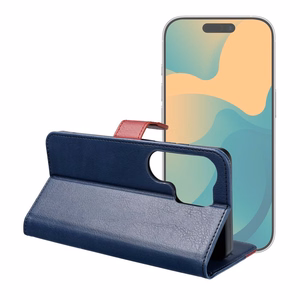 Atverčiamas dėklas Xiaomi Redmi A7 PRO Split Book, tamsiai mėlynas ir raudonas