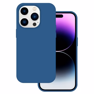 Tel Protect silikoninis dėklas telefonui Iphone 14 Pro tamsiai mėlynas