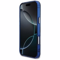 Guess IML Peony Dot MagSafe Dėklas for iPhone 17 Pro Max - mėlynas