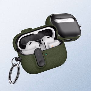 "Tech-Protect" plonas dėklas su kabliuku, skirtas "Samsung Galaxy Buds 3 / 3 FE / 3 Pro" - žalias