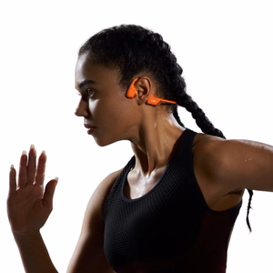 SHOKZ OpenRun Pro 2 Mini ausinukas belaidis ausies kabliukas sportui Bluetooth oranžinis