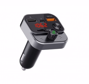 ART FM transmiteris bluetooth 5.0 + USB A QC3.0 + Typ C (iš viso 30W) FM-84B juodas