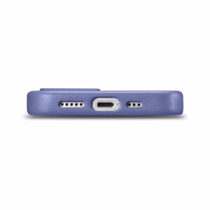 iCarer Dėklas Odinis viršelis natūralios odos iPhone 14 Plus šviesiai violetinis (suderinamas su MagSafe)