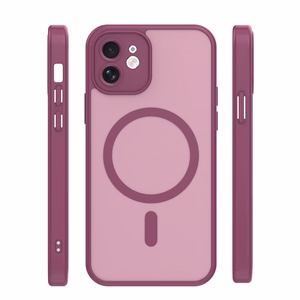 Mag Matt dėklas iPhone 12 6,1" kaštoninė