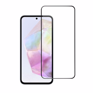 Закалённое стекло для Samsung Galaxy A35 5G (full glue / case friendly) Blue Star 5D чёрное