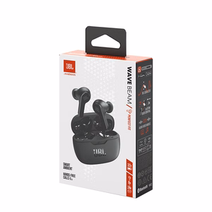 Belaidės ausinės JBL Wave Beam TWS juodos