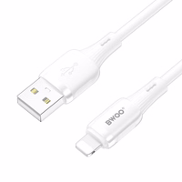 BWOO 3A silikoninis laidas X329L usb - lightning 3A 1m baltas