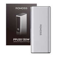 Romoss PPU20 20000mAh 130W išorinė baterija (sidabrinė)