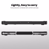 Tech-Protect SmartShell Pro deklas Macbook Pro 14 M1 / M2 / M3 / M4 / M5 2021-2025 - Juodas ir skaidrus