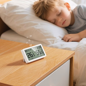 Elektroninis laikrodis su higrotermometru Hoco HX42 baltas