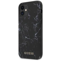 Guess Marble dėklas telefonui iPhone 12 mini - juodas