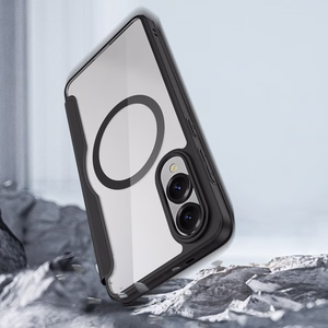 Чехол-кошелёк Dux Ducis Skin X Pro совместимый с MagSafe для Samsung S25 Edge чёрный