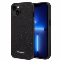 Dėklas telefonui Karl Lagerfeld KLHCP14MG2ELK iPhone 14 Plus 6.7\" juodas / juodas Glitter Plaque Logo