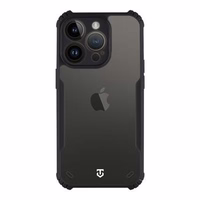 Tactical Quantum Stealth Dėklas for Apple iPhone 14 Pro Skaidrus/Juodas