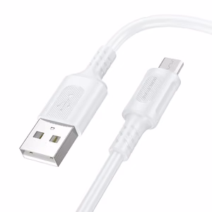 Borofone Kabelis BX111 Feliz - USB į Micro USB - 2,4A 1 metras baltas