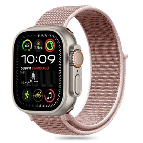 Tech-Protect Nailoninė apyrankė Apple Watch 6 / 7 / 8 / 9 / 10 / SE / Ultra 1 / 2 (44 / 45 / 46 / 49 MM) - rožinė