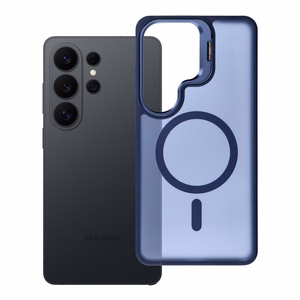 Case for Samsung S26 ULTRA Forcell F-Protect Shadow Stand Premium compatible with MagSafe navy blue