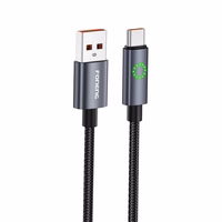 FONENG laidas XS08 USB-C 3A 1.2M juodas