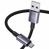 USAMS Laidas USB na Micro-USB 2A 1,2m Fast Charging plieno SJ668USB01 (US-SJ668)