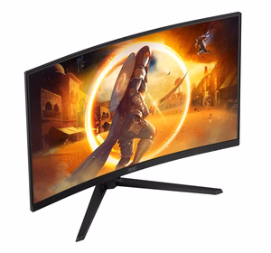 AOC G4 CQ32G4VE kompiuterio monitorius 80 cm (31.5") 2560 x 1440 pikselių Quad HD LCD juodas, pilkas