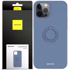 Spacecase Silikoninis dėklas su žiedu iPhone 12 Pro Max mėlynas