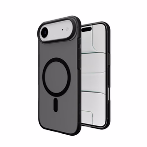 Puro Daylight MagSafe suderinamas silikoninis dėklas iPhone 17 Air – permatomas juodas