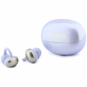 Belaidės ausinės OWS Guess Metalic Finish Electropated Parts Classic Logo, violetinės