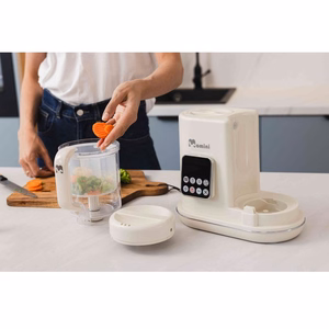 Momini 7in1 MiniChef garų multitrintuvas su buteliuko šildymo funkcija