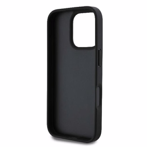 Guess Odinis 4G Trikampio Strass Magnētinis dėklas telefonui iPhone 16 Pro Max - juodas