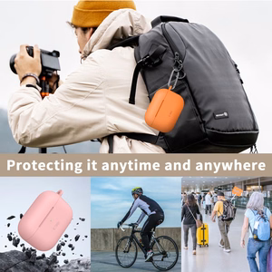Tech-Protect silikoninis dėklas su kabliuku AirPods Pro ausinėms - alyvuogių