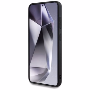DKNY odinis languoto rašto magnetinis dėklas telefonui Samsung Galaxy S25 - rusvai pilkas