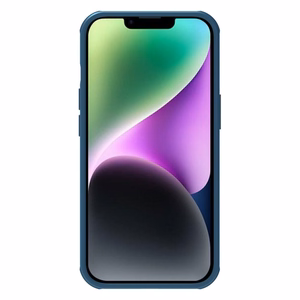 Dėklas Nillkin Super Frosted Shield Pro Magnetic Apple iPhone 14 Plus mėlynas