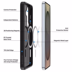 Dėklas Dux Ducis Yind MagSafe Samsung S942 S26 juodas