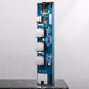 Ugreen CM475 daugiafunkcis šakotuvas USB 3.0 - 3x USB / Ethernet RJ-45 / USB Type-C PD - pilkas