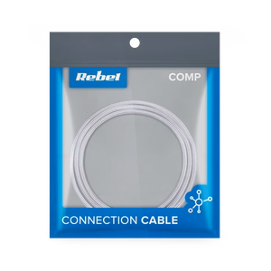 REBEL USB – micro USB kabelis, 100 cm, baltas