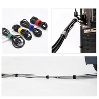 Kabelių organizatorius velcro ritinys 1 metras geltonas