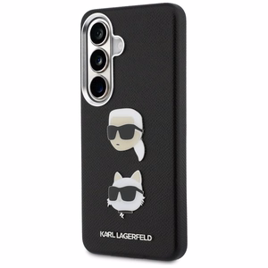 Karl Lagerfeld dėklas Saffiano Double Heads Metal Samsung Galaxy S26 Plus juodas