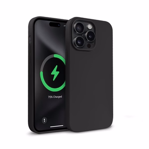 Crong Color Cover Magnetic MagSafe dėklas, skirtas iPhone 15 Pro Max, juodas