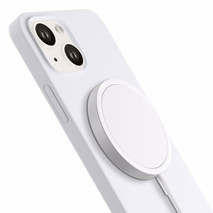 3mk Hardy Silicone MagDėklas iPhone 14 Plus - baltas